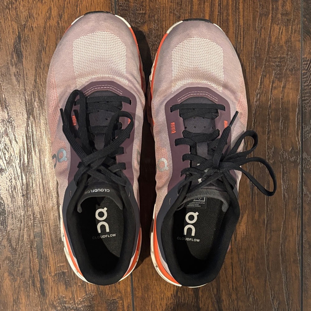 On Women's Cloudflow Shoes - Pink and Black